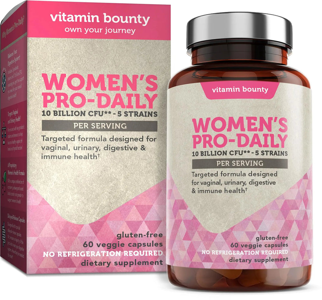 Vitamin Bounty Women's Pro Daily - Vaginal Probiotic & Prebiotic & pH Balance, Probiotics Vitamin Bounty Au supplements