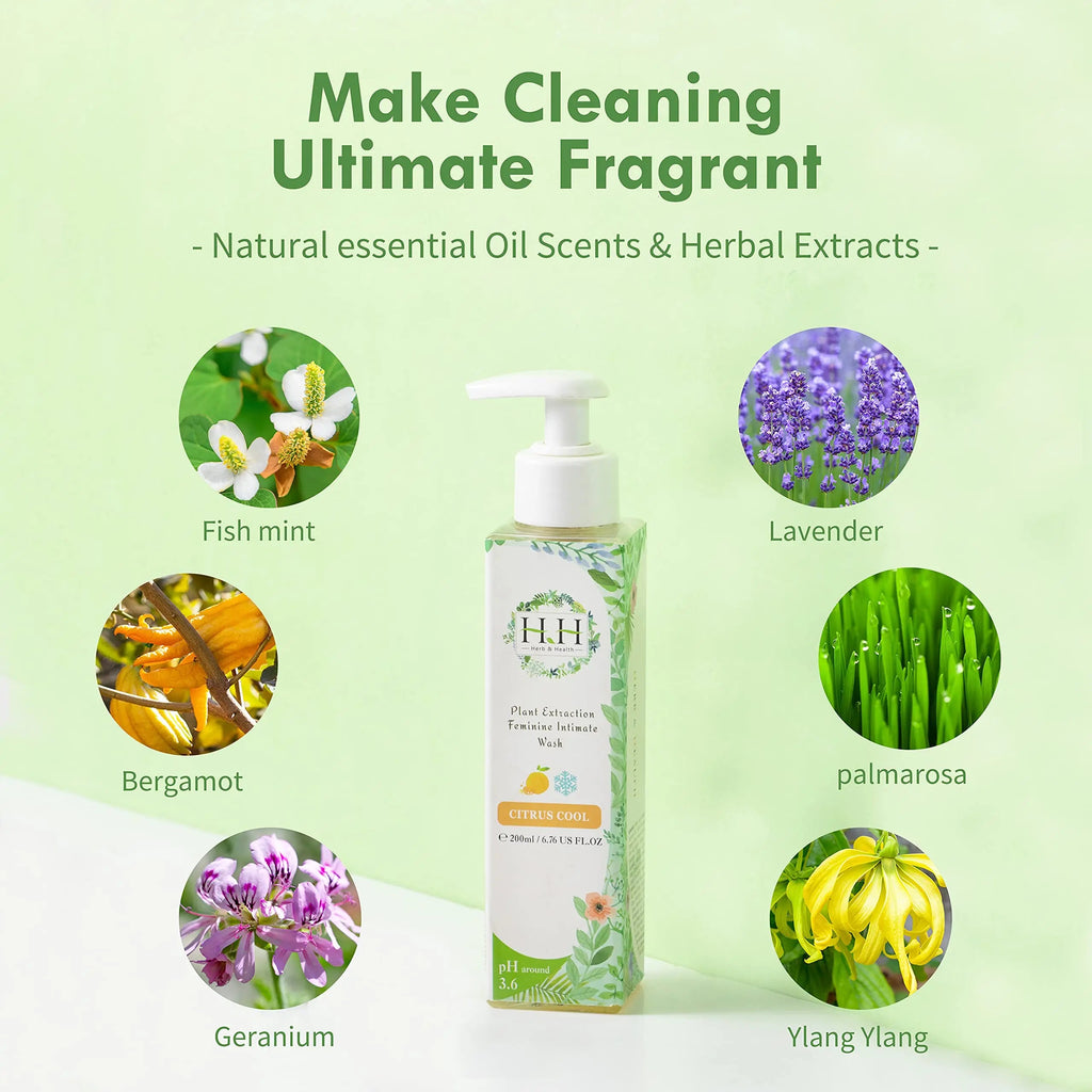 Feminine Wash+Panties Stain Remover Detergent - Natural Essential Oil Scent Vaginal Wash Women HH Herb & Health Au supplements