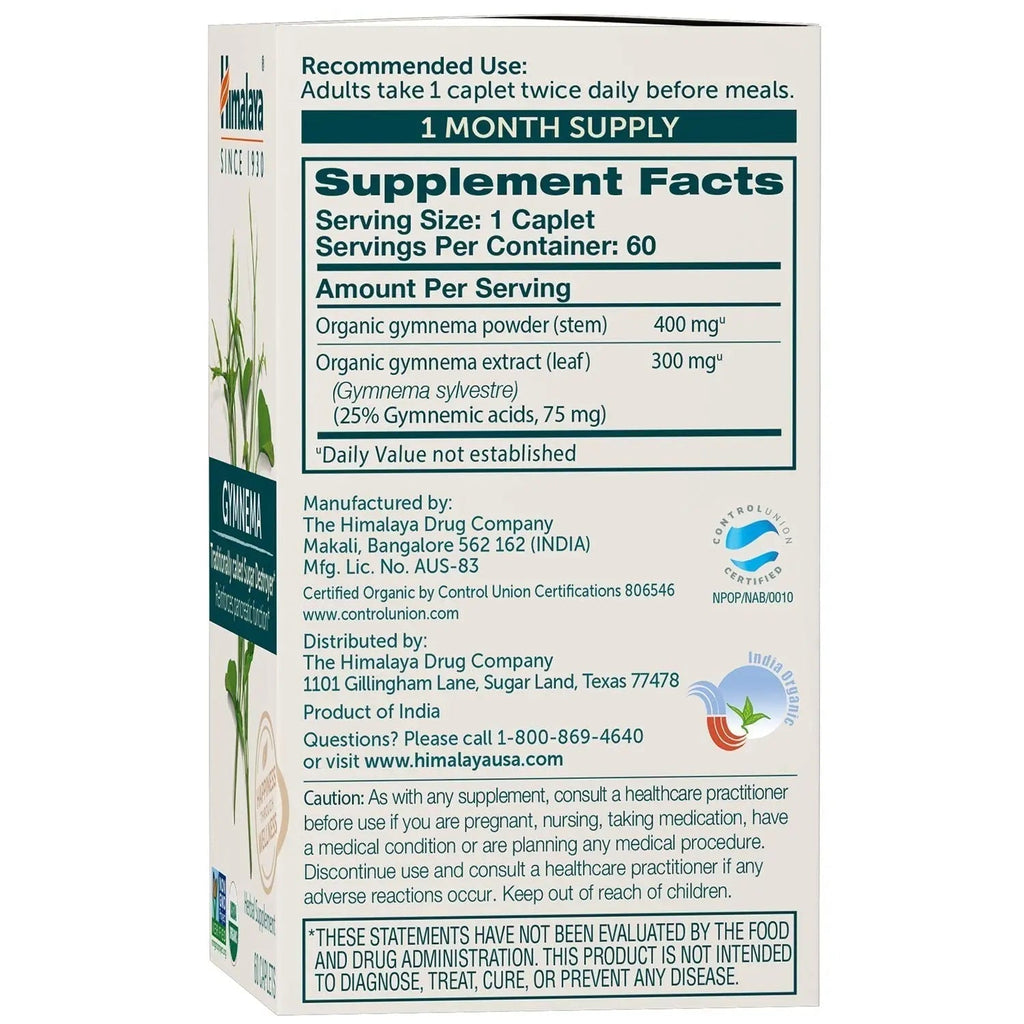 Himalaya Organic Gymnema Sylvestre for Glucose Metabolism, 700 mg Himalaya Au supplements