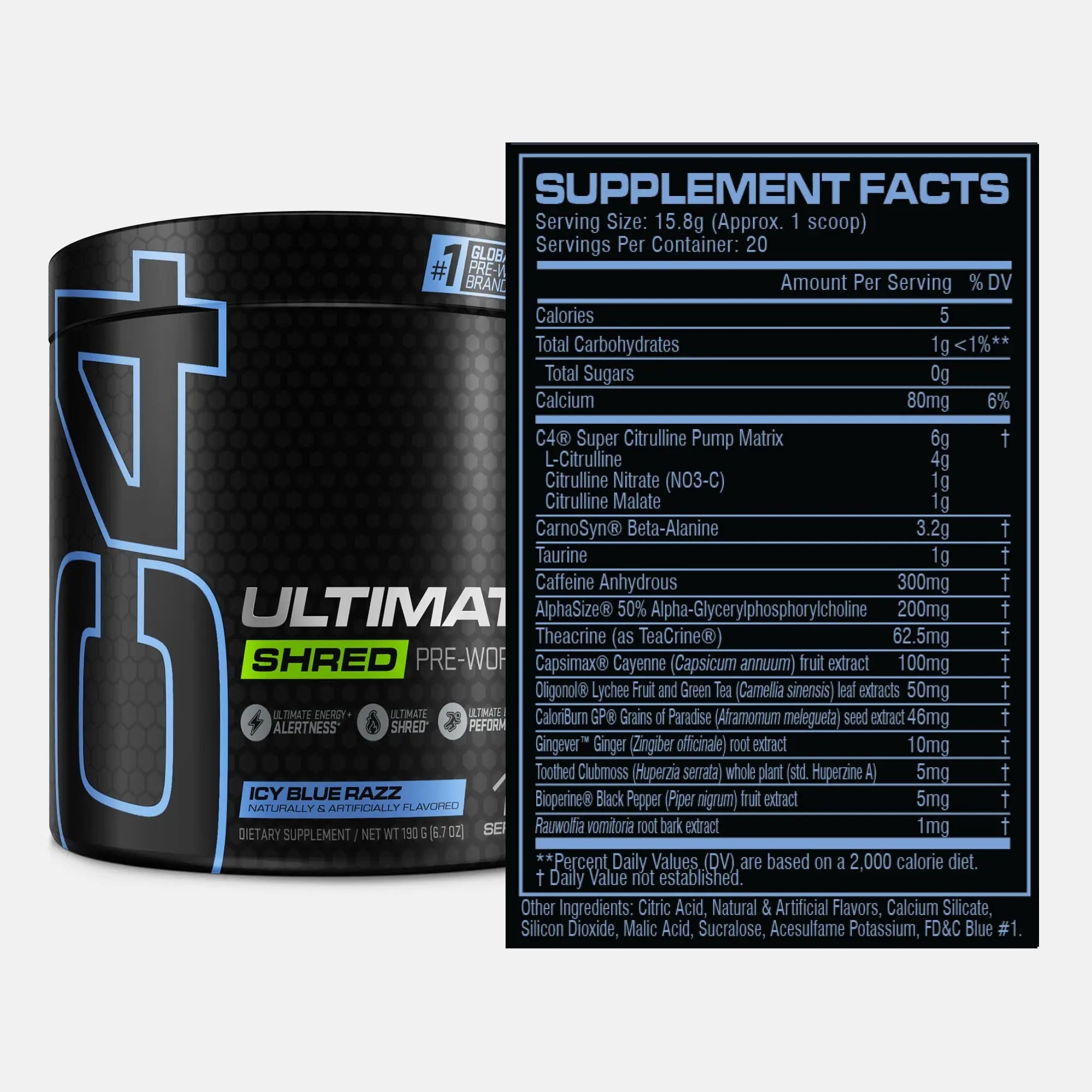 Cellucor C4 Ultimate Shred Pre Workout Powder, Fat Burner for Men & Women, Metabolism Cellucor Au supplements
