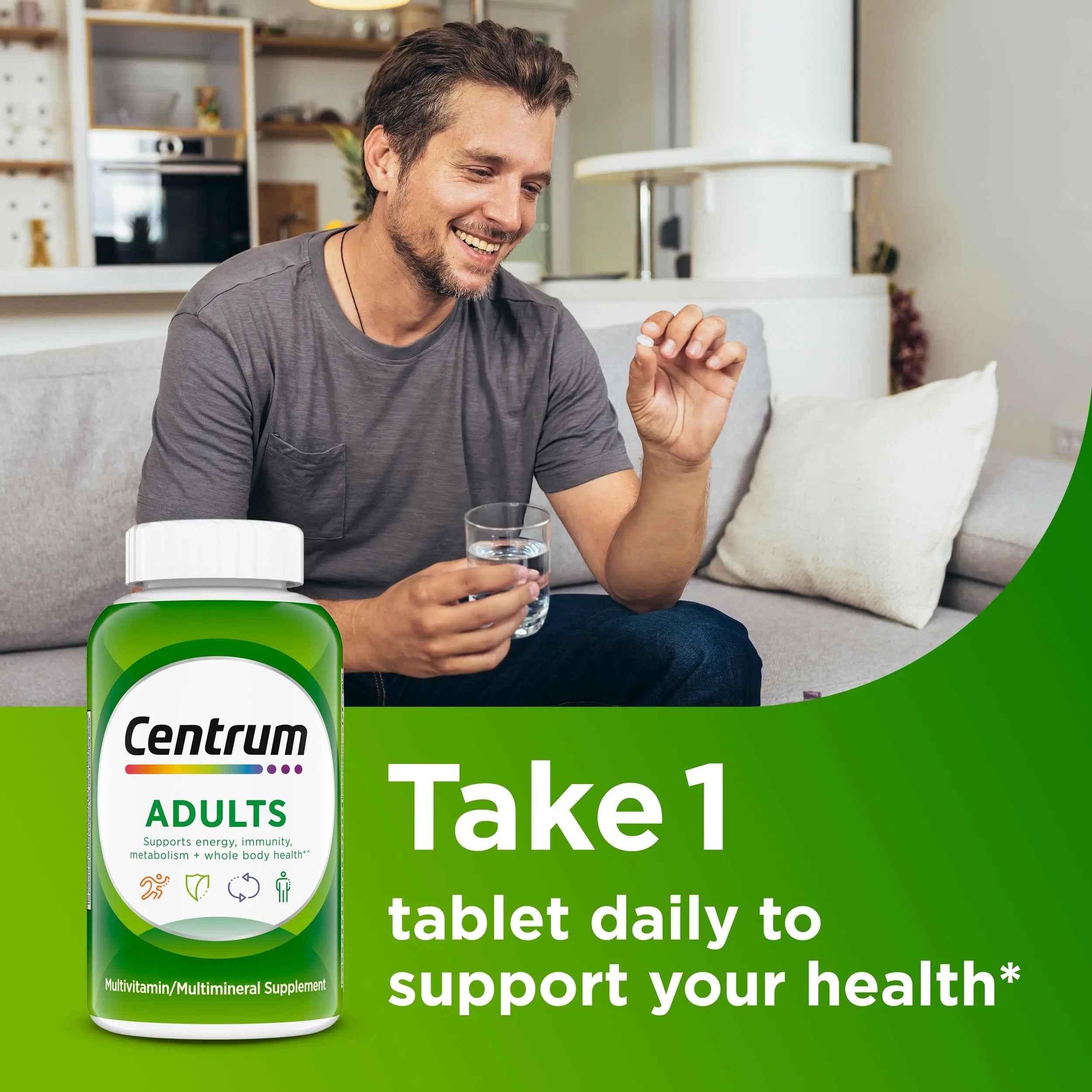 Centrum Adult Multivitamin/Multimineral Supplement with Antioxidants, Zinc, Vitamin D3 and B Vitamins, Gluten Free Centrum Au supplements