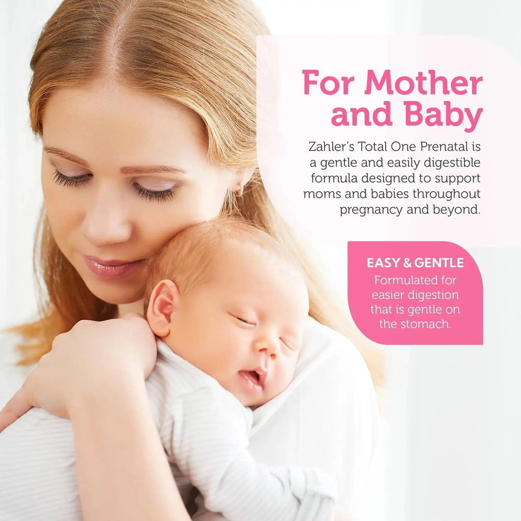 Zahler - Total One Prenatal Vitamins for Women (120 Count) Daily Multi Vitamin Prenatals with Folic Acid, Iron, Zinc Zahler Au supplements