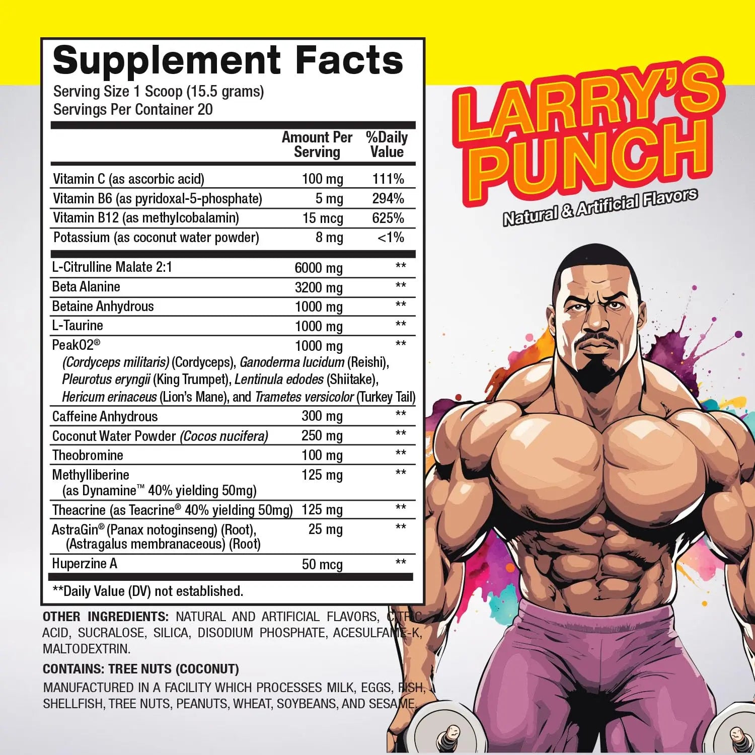 Larry Wheels' Pre Workout - Energy Drink Powder - Pre Workout Powder for Men & Women PR Sciences Au supplements
