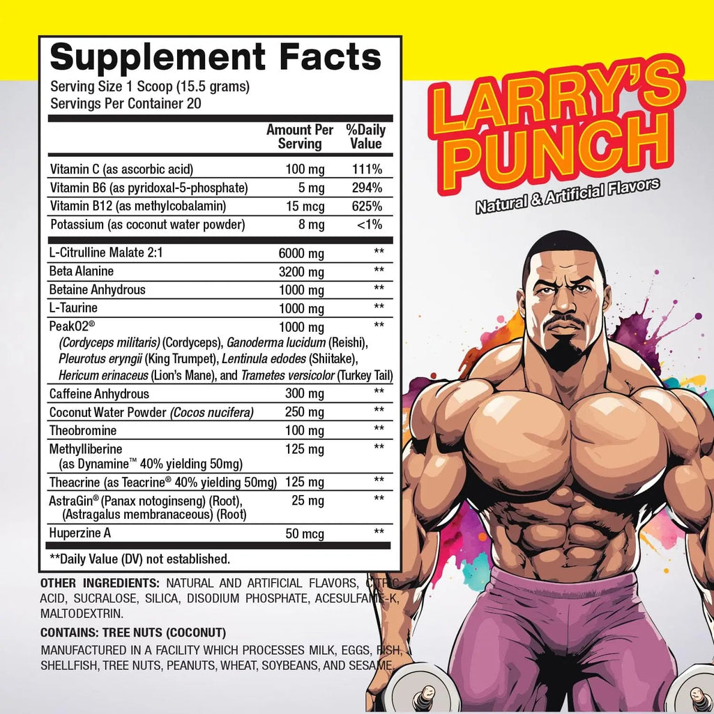 Larry Wheels' PR Preworkout - Enhance Performance with 6g Citrulline, 3.2g Beta Alanine PR Sciences Au supplements