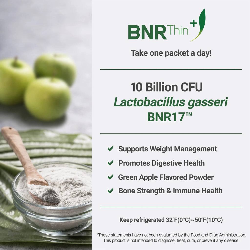 BNRThin Plus, Weight Management Probiotic Powder, 10 Billion CFU Guaranteed, Lactobacil AceBiome Au supplements
