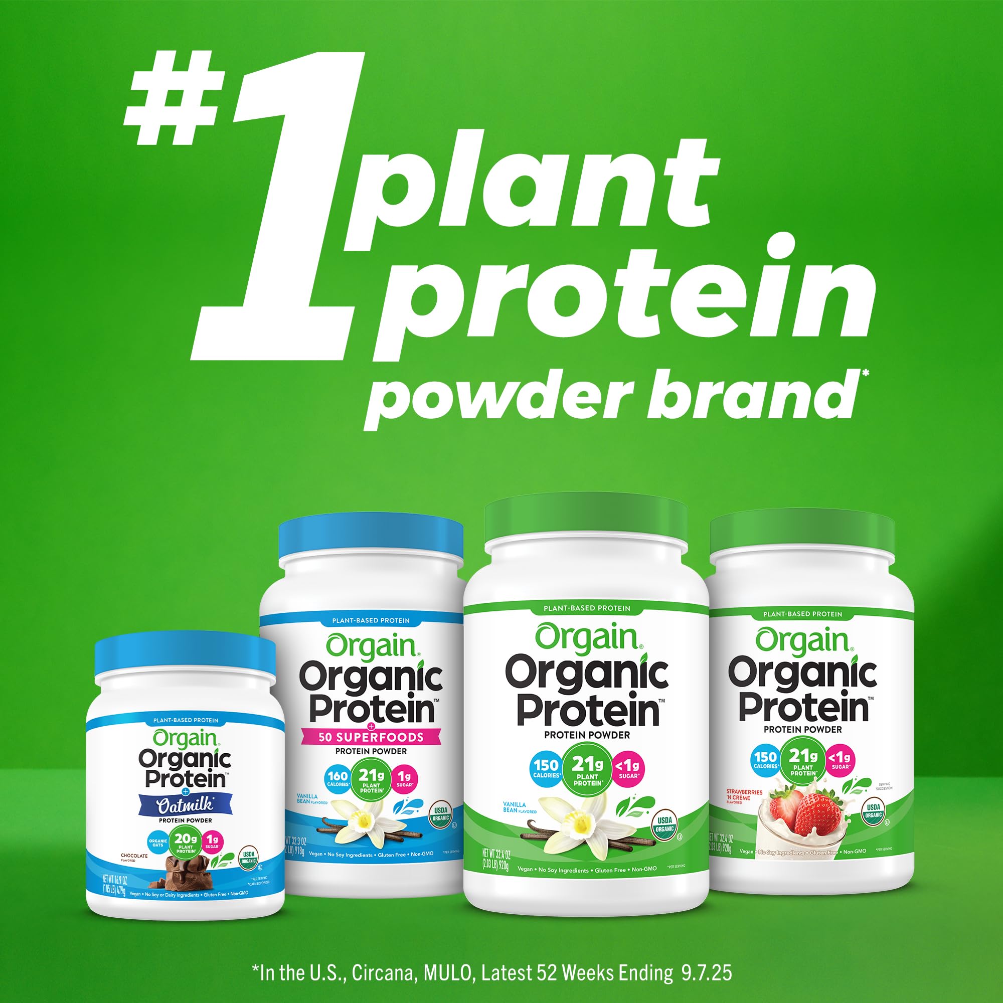 Orgain Organic Simple Vegan Protein Powder, Peanut Butter - 20g Plant Based Protein, With less Ingredients, No Artificial Sweeteners, Gluten Free, No Dairy or Lactose, 1.25 lb (Packaging May Vary)