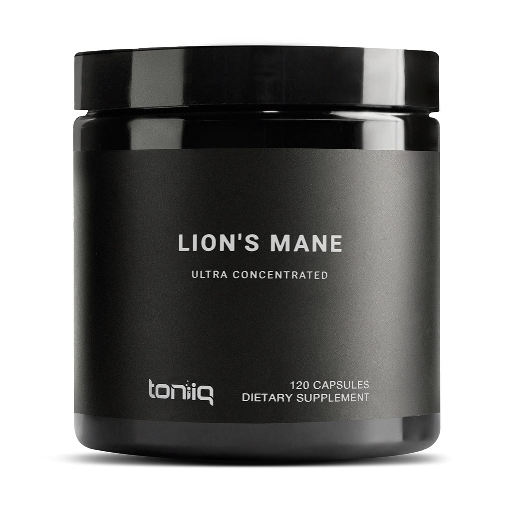 Toniiq Lion’s Mane - Ultra High Potency 10:1 Extract with 30% Polysaccharides - Highly Concentrated & Bioactive - Third-Party Lab Tested - 120 Capsules Toniiq Au supplements