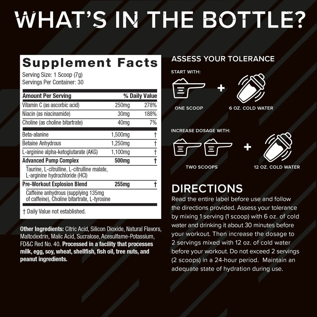 Six Star Pre Workout PreWorkout Explosion Pre Workout Powder for Men & Women PreWorkout Six Star Au supplements