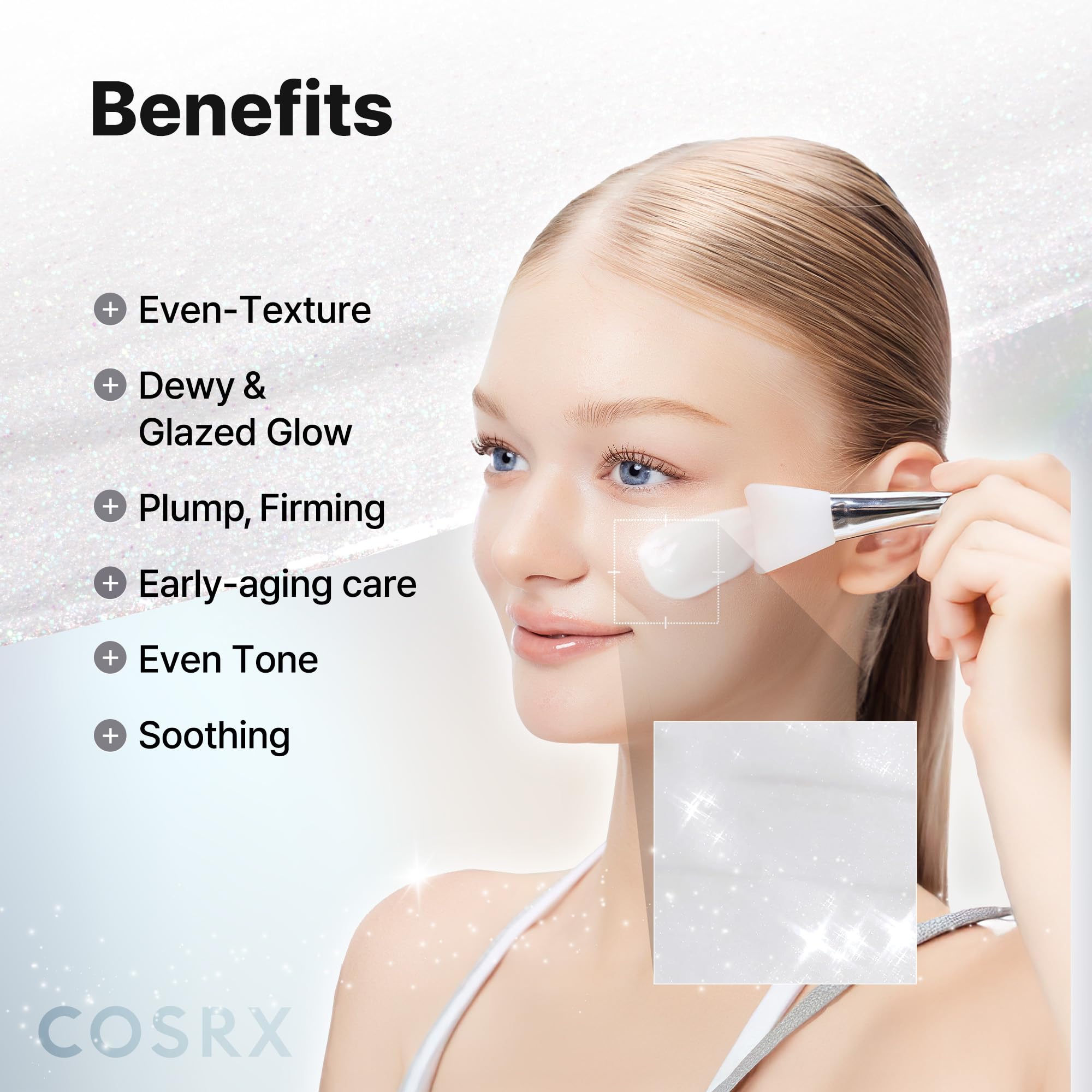 COSRX PDRN EXOSOME Glaze Wrapping Mask with SALMON DNA PDRN, Easy Peel-Off Overnight Mask for Glass Skin, Firmness