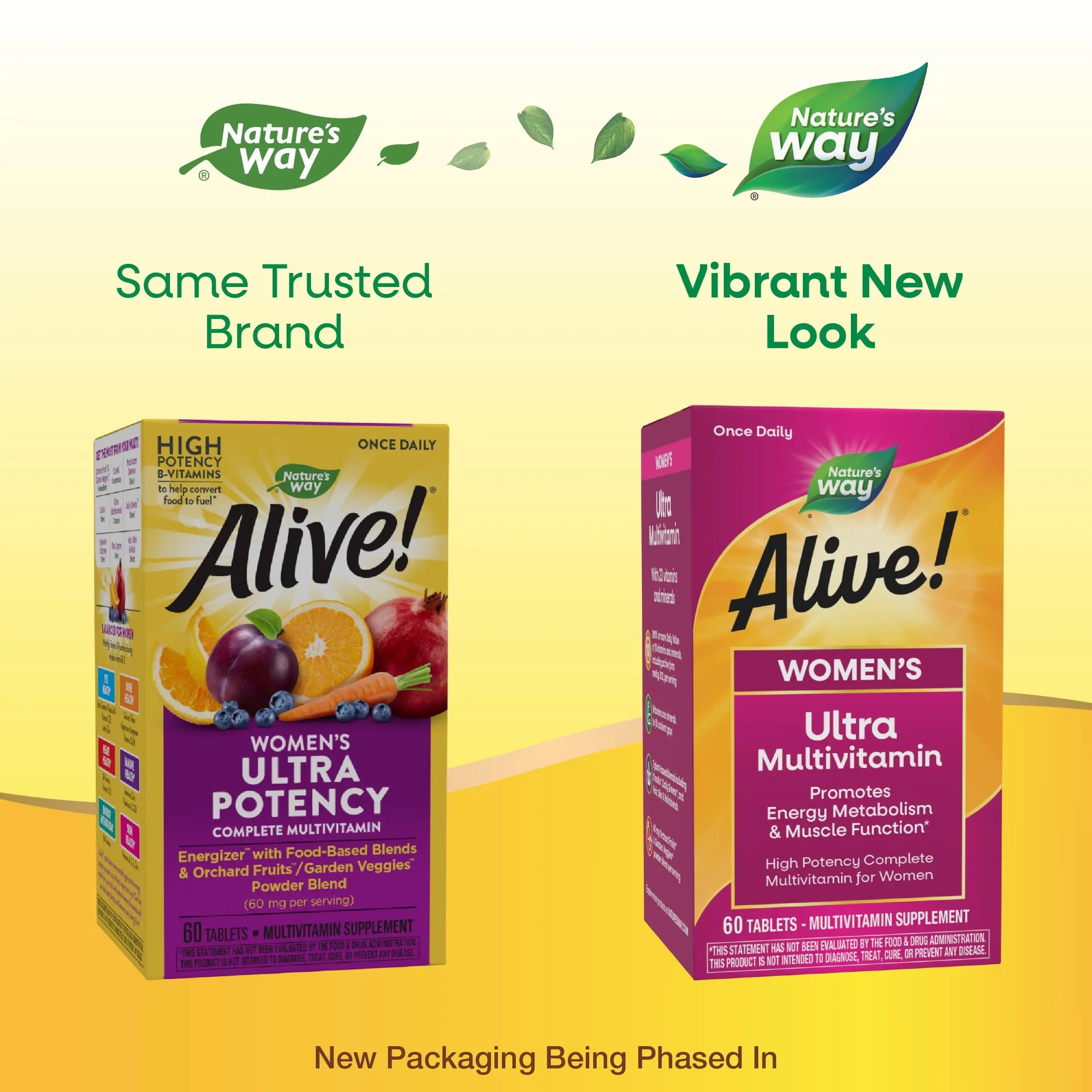 Nature's Way Alive! Women's Daily Ultra Multivitamin, High Potency Formula, Promotes Energy Metabolism and Muscle Function Nature's Way Au supplements
