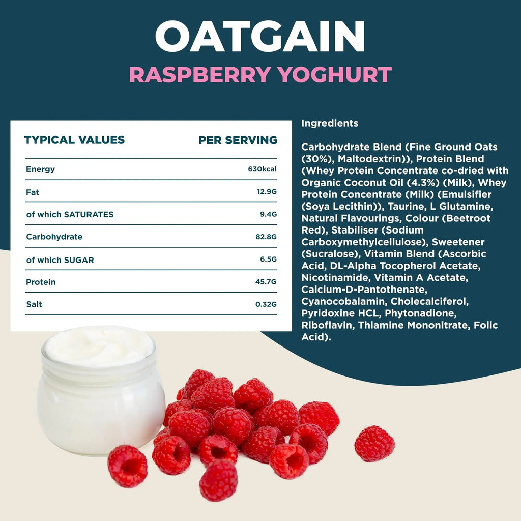Kinetica OatGain Weight Gainer 600+ Calories & 47g Protein per Serving, 2.4 kg Kinetica Au supplements