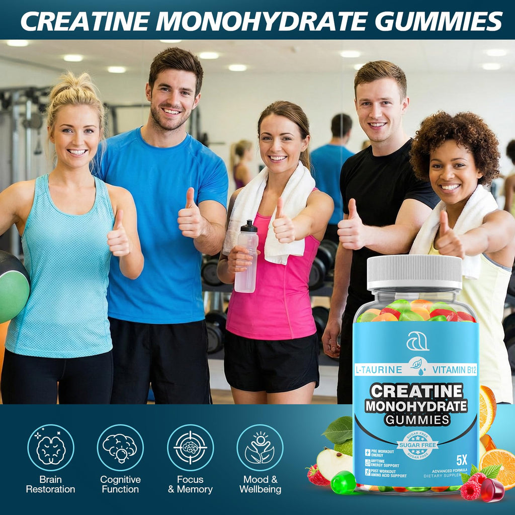 DRZIHOOCH Creatine Gummies for Women & Men - Creatine Monohydrate Gummies Tasty Chewable Supplement, Muscle Support & Energy Boost (2 Pack) DRZIHOOCH Au supplements
