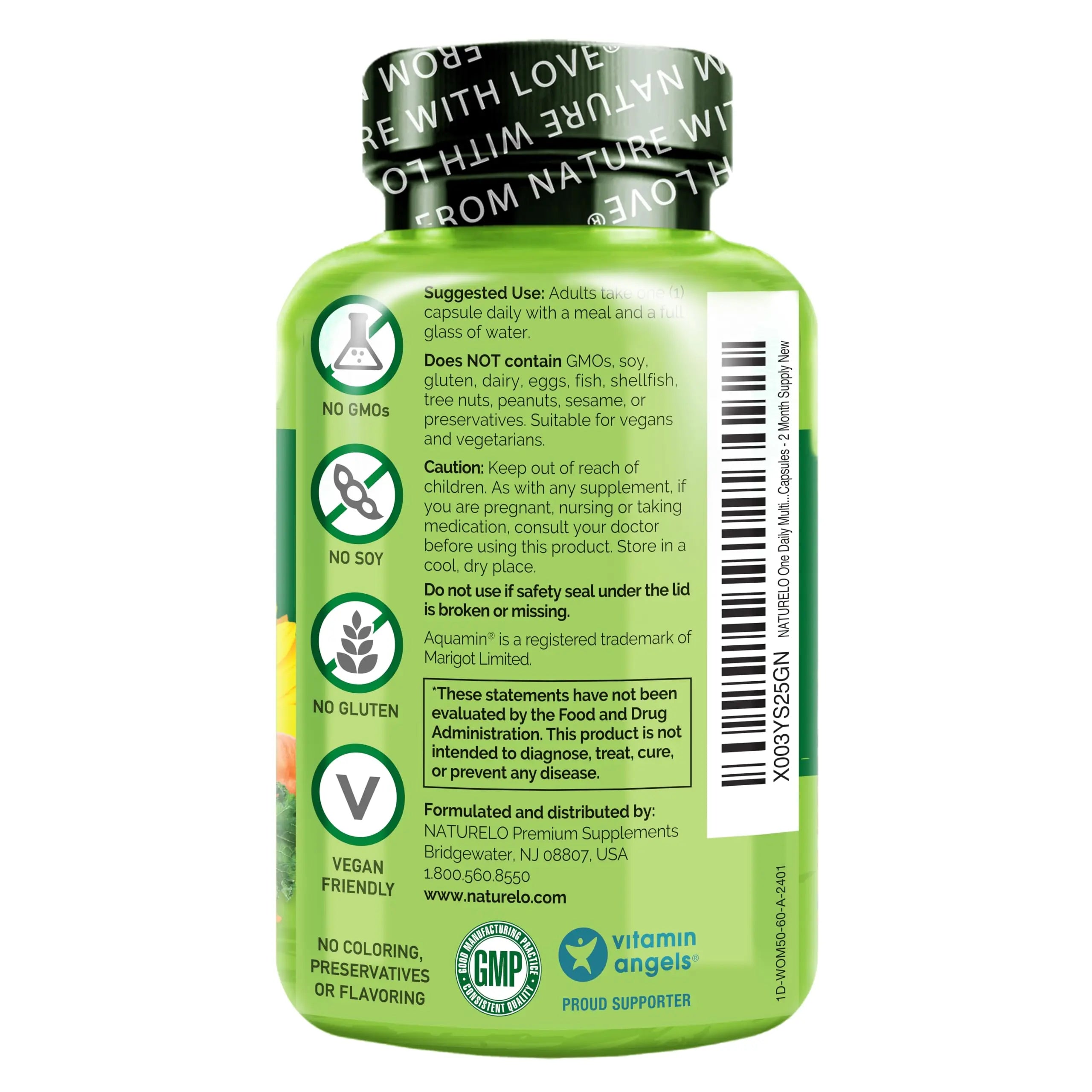 NATURELO One Daily Multivitamin for Women 50+ (Iron Free) - Menopause Support for Women Over 50 - Whole Food Supplement NATURELO Au supplements