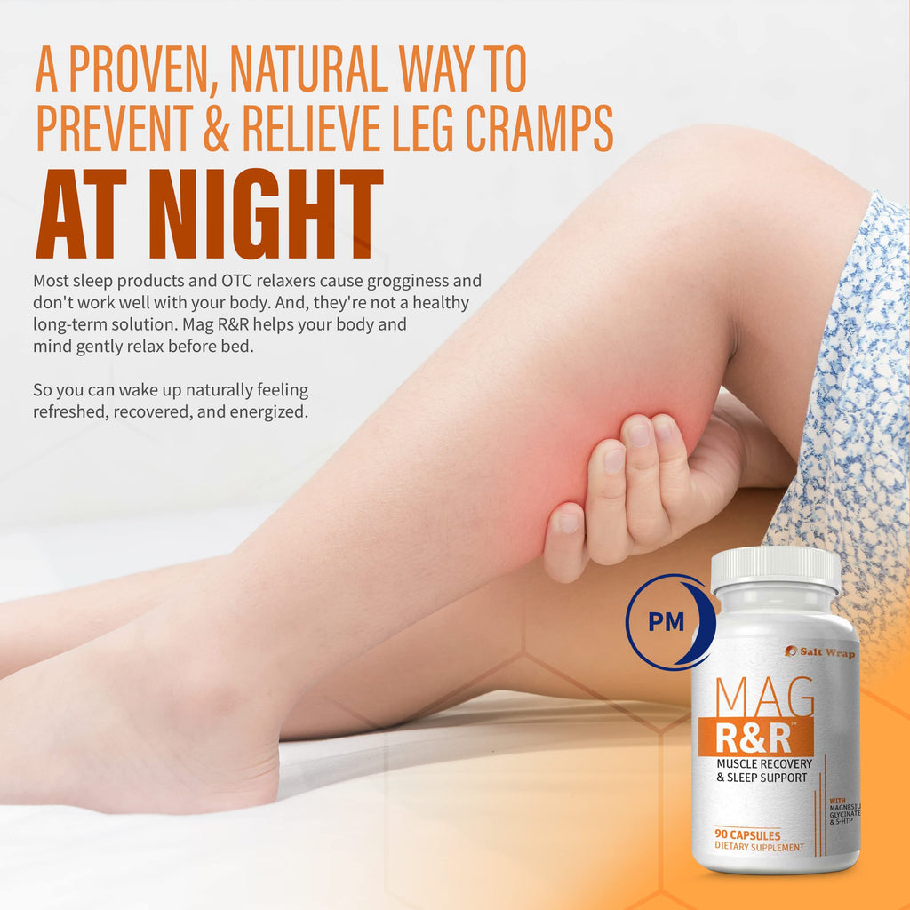 SaltWrap Mag R&R - Nighttime Muscle Cramps Support, Natural Sleep Support for Adults SaltWrap Au supplements