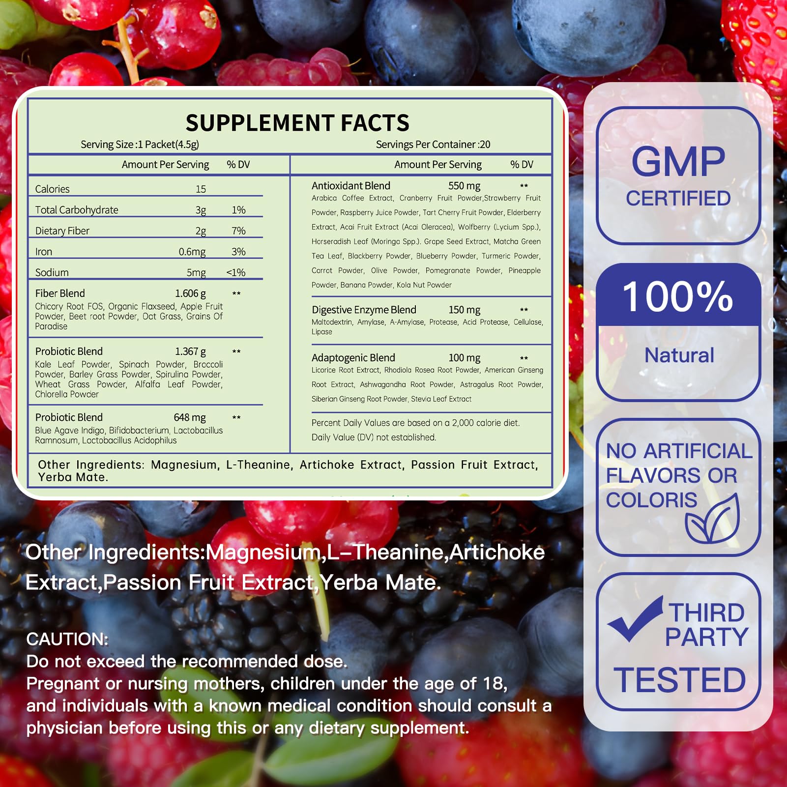 Blltzzz Newpie Superfoods Happy Cleaner Probiotic Powder,Watermelon Flavor Prebiotic & Probiotic Powder,Organic Fiber,Sugar Free,Gut Health,Natural Antioxidant
