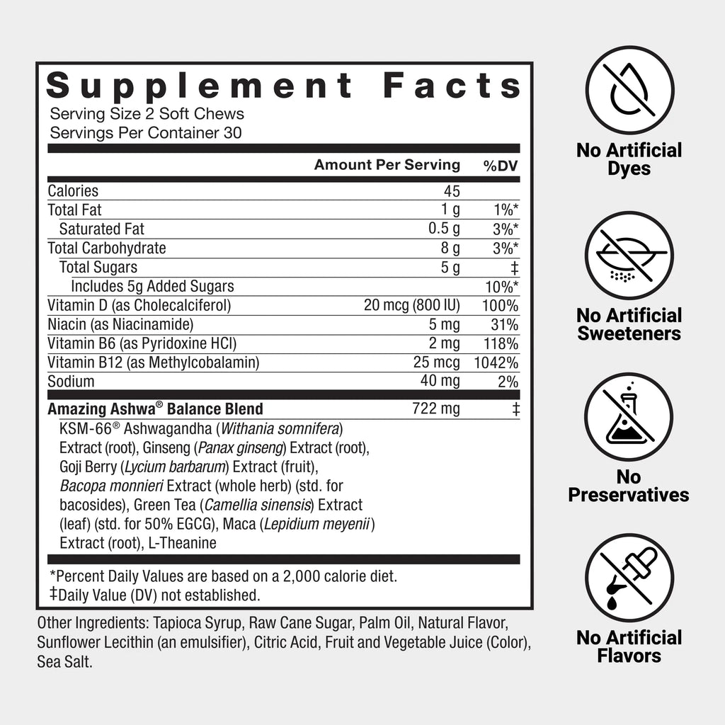 Force Factor Amazing Ashwa for Stress Relief, Memory, Focus, and Immune Support Health, Ashwaganda Supplement with KSM-66 Ashwagandha Force Factor Au supplements