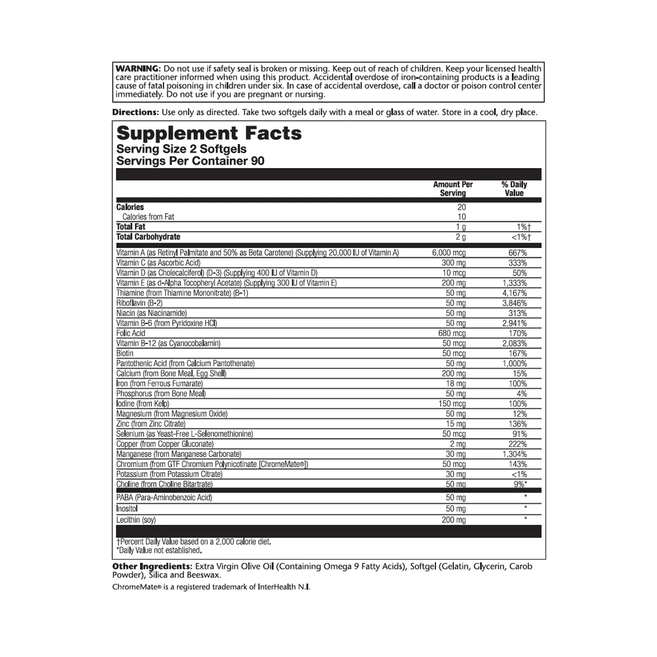 SOLARAY Provide Multivitamin | Two Daily | 180 CT SOLARAY Au supplements