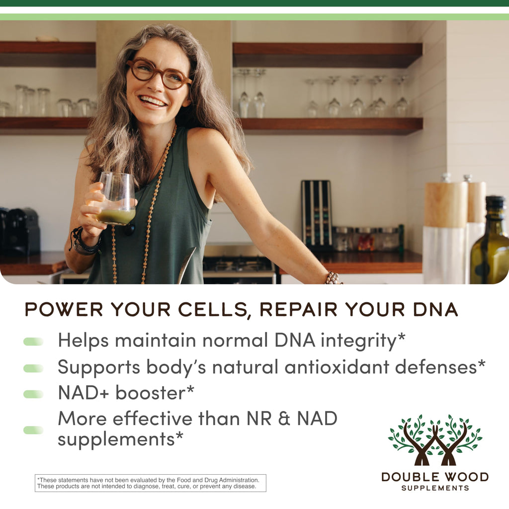 NMNH (NMN Supplement Alternative) Only Clinically Studied Ingredient - Boosts NAD+ Levels for Anti Aging and Cell Regeneration by Double Wood Double Wood Supplements Au supplements