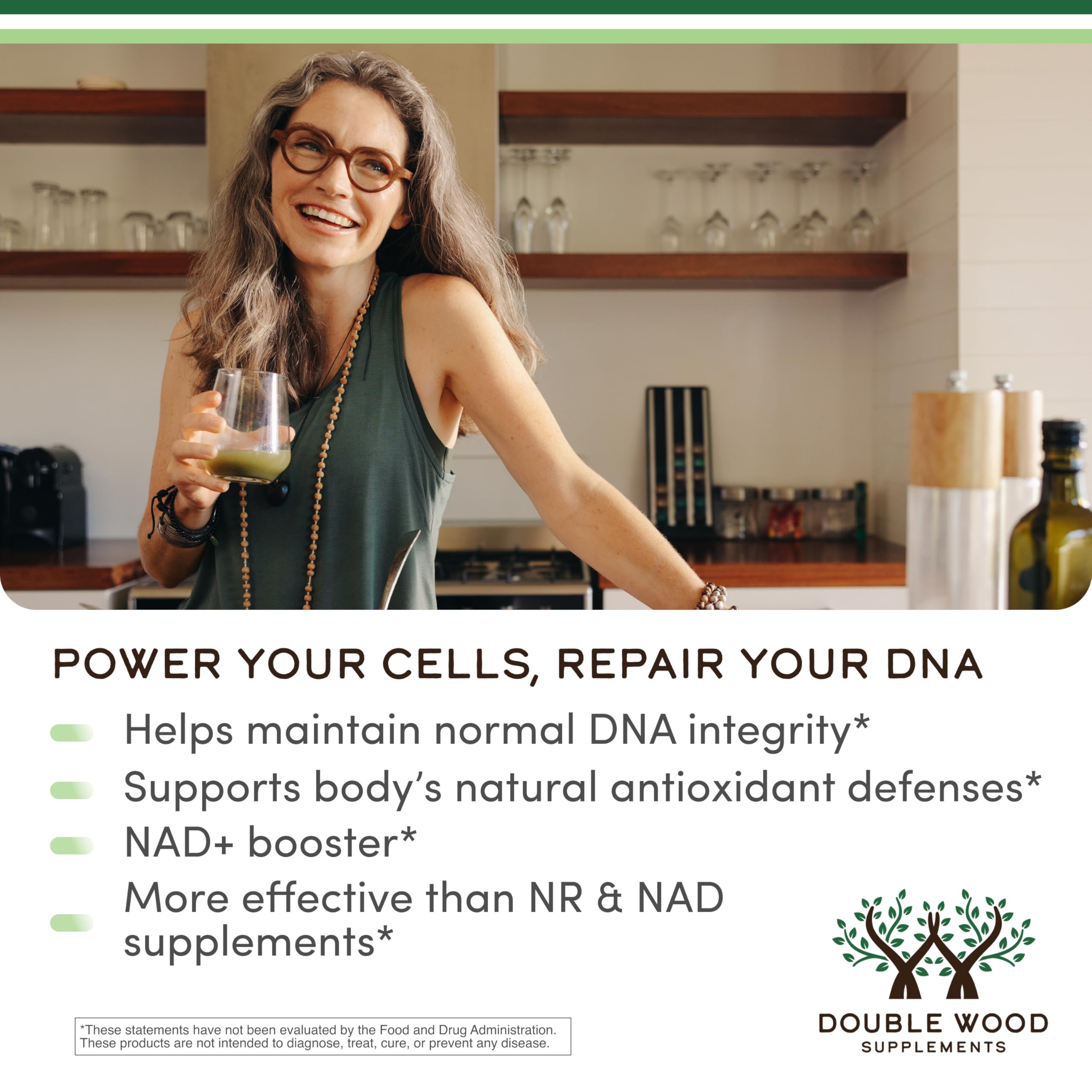 NMNH (NMN Supplement Alternative) Only Clinically Studied Ingredient - Boosts NAD+ Levels for Anti Aging and Cell Regeneration by Double Wood Double Wood Supplements Au supplements