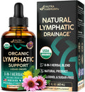 USDA Organic Lymphatic Drainage Supplement - Echinacea | Elderberry | Dandelion | Rosehip | Cleavers | Calendula | Burdock - Made in USA - Lymph System Drops