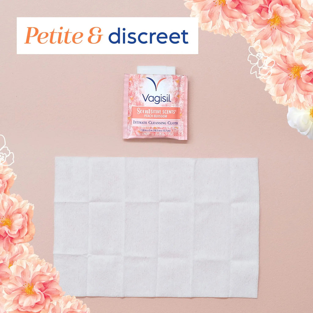 Vagisil Scentsitive Scents On-The-Go Feminine Cleansing Wipes, pH Balanced, Peach Blossom Vagisil Au supplements