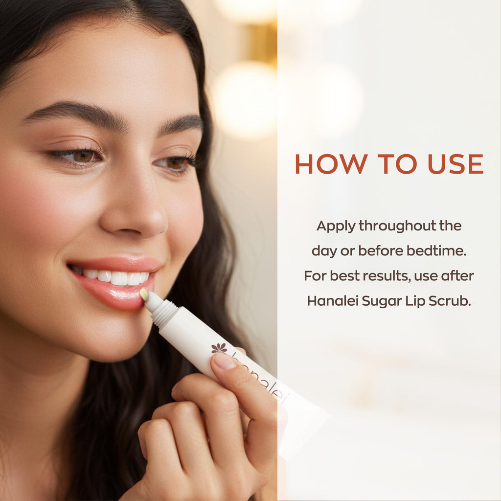 Hanalei Lip Treatment for Dry, Chapped Lips – Intensive Overnight Moisturizer with Kukui Oil