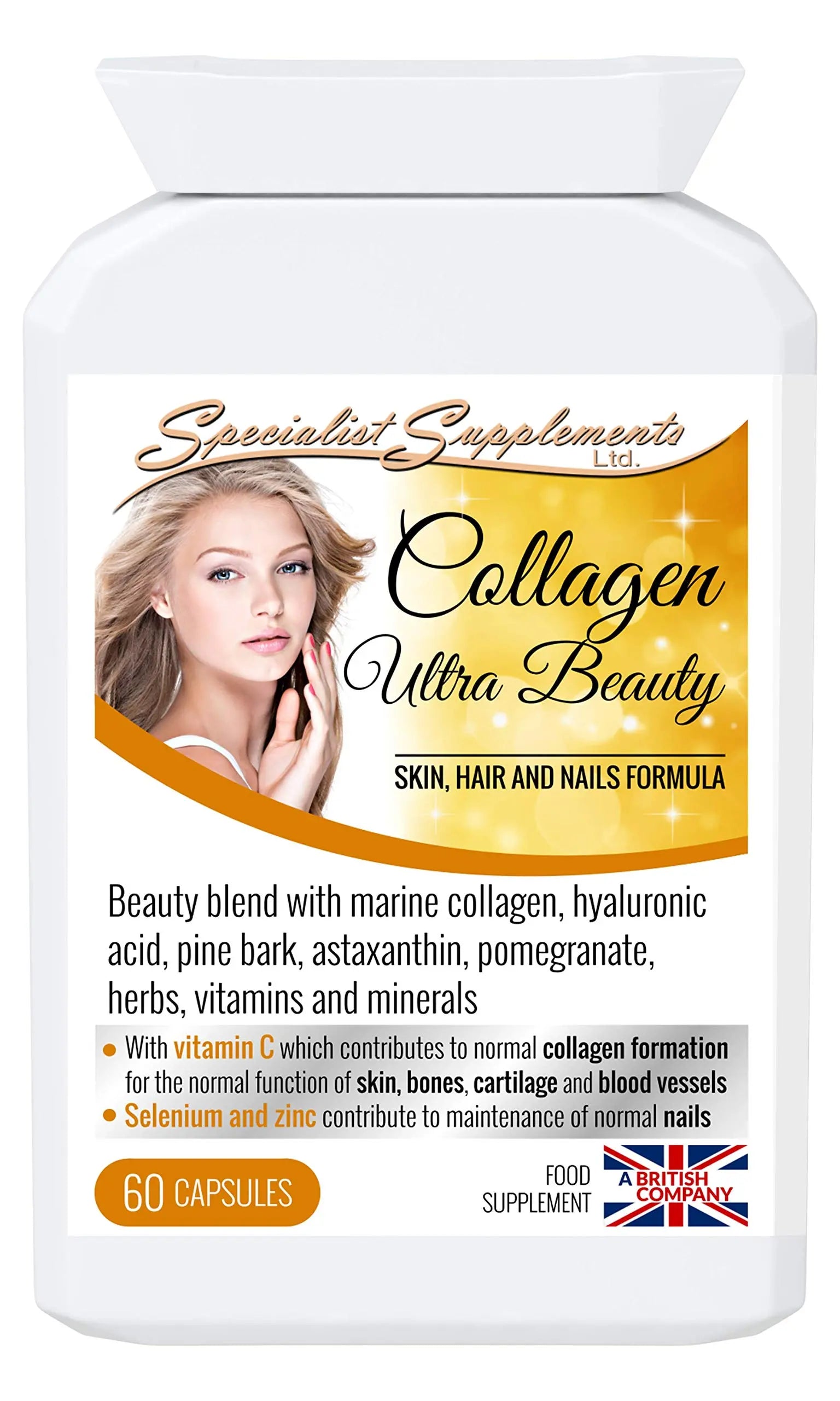 Specialist Supplements Collagen Ultra Beauty Marine Collagen, Hyaluronic Acid, Vitamin, Mineral Specialist Supplements Au supplements