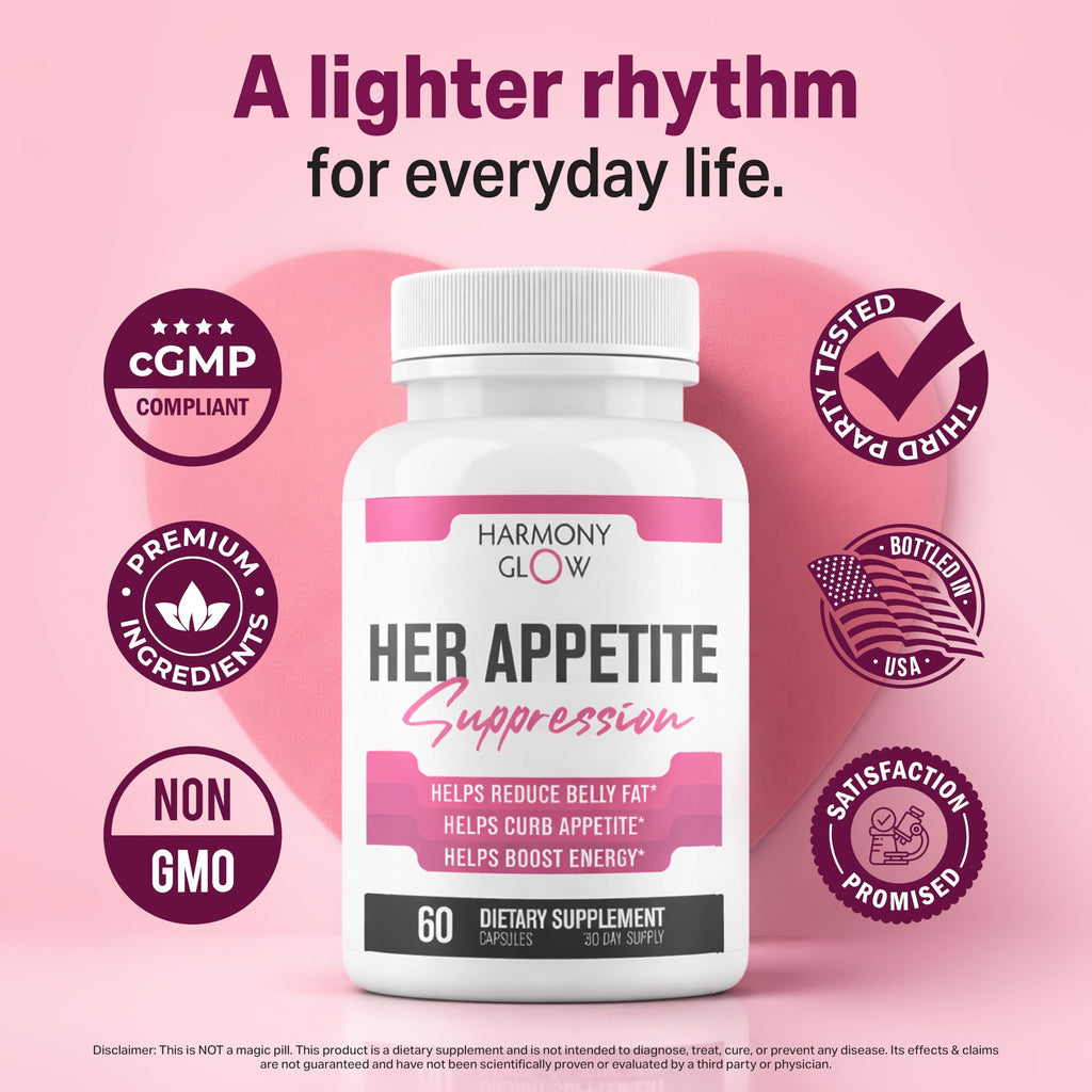 Her Appetite Suppression - Supports Related Metabolic Pathways, Promotes Weight for Women, Helps Control Appetite/Cravings & Promotes Energy