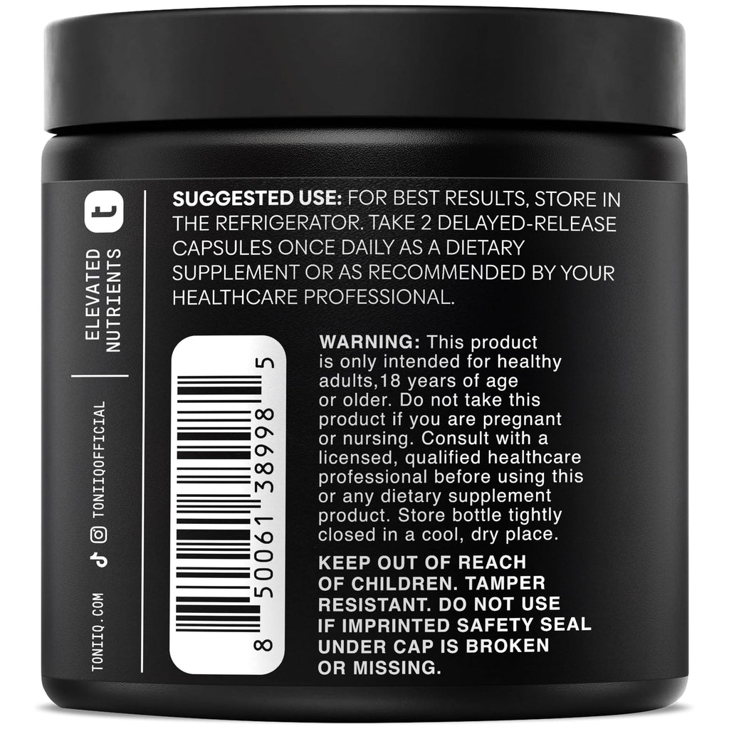 Toniiq Lactobacillus Rhamnosus – Ultra High Strength 100B CFU with Prebiotic FOS – Delayed Release Capsules – Third-Party Lab Tested – 60 Capsules Toniiq Au supplements