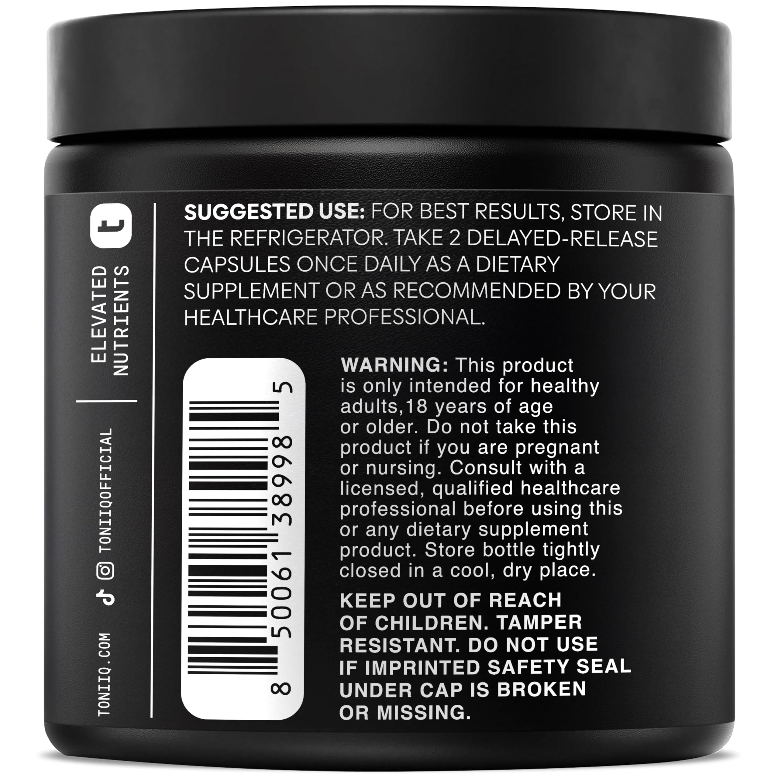 Toniiq Lactobacillus Rhamnosus – Ultra High Strength 100B CFU with Prebiotic FOS – Delayed Release Capsules – Third-Party Lab Tested – 60 Capsules Toniiq Au supplements