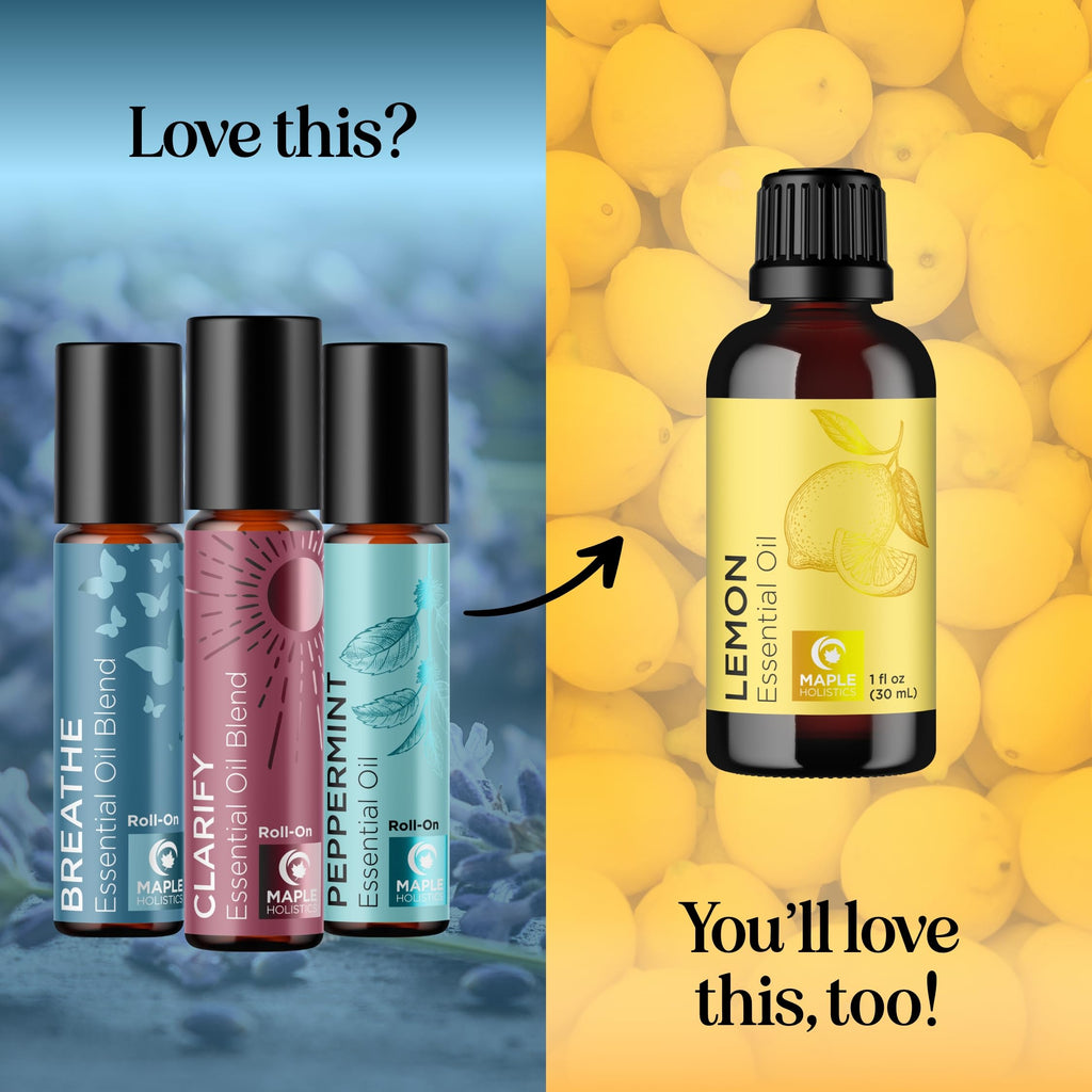 Headache Roll on Essential Oils - Aromatherapy Essential Oils Sets Variety Pack with Peppermint Clarify Maple Holistics Au supplements