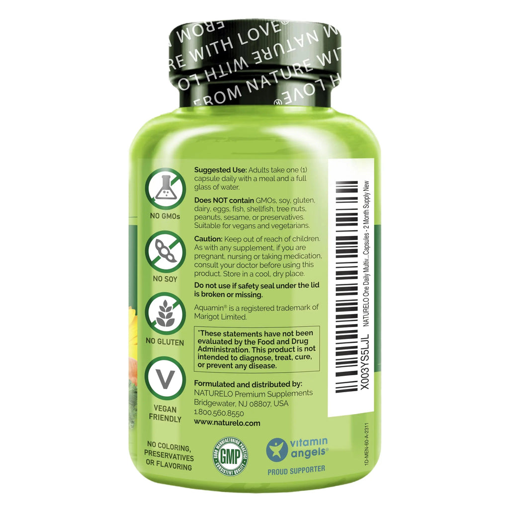 NATURELO Mens Multivitamins - One Daily Multivitamin for Men with Vitamins, Minerals & Organic Whole Foods, Boost Energy & Health, NATURELO Au supplements