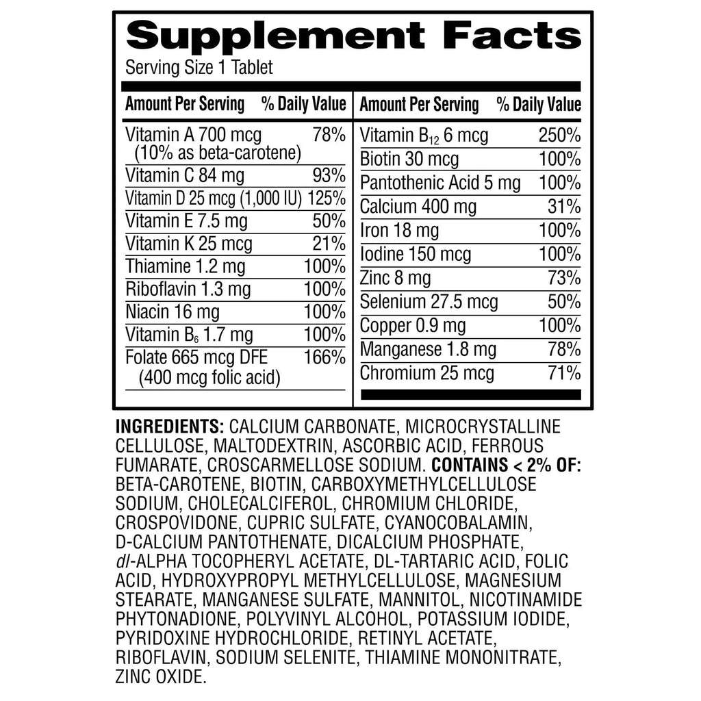 One Daily Women's Multivitamin/Multimineral Supplement Tablets for Women's Health, 200 Count Aus Healthcare Au supplements