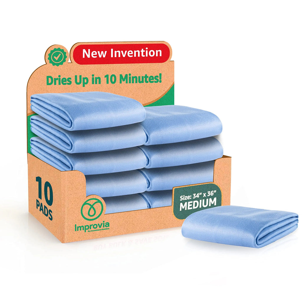IMPROVIA® Washable Underpads 34" x 36" (Pack of 10) Heavy Absorbenc IMPROVIA Au supplements