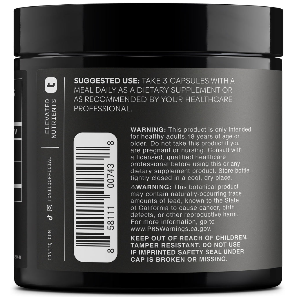 Toniiq Apple Cider Vinegar Capsules - Ultra High Potency 2,010mg Formula with 20% Acetic Acid & Cayenne Pepper - Made with The Mother - Third-Party Lab Tested - 120 Capsules Toniiq Au supplements