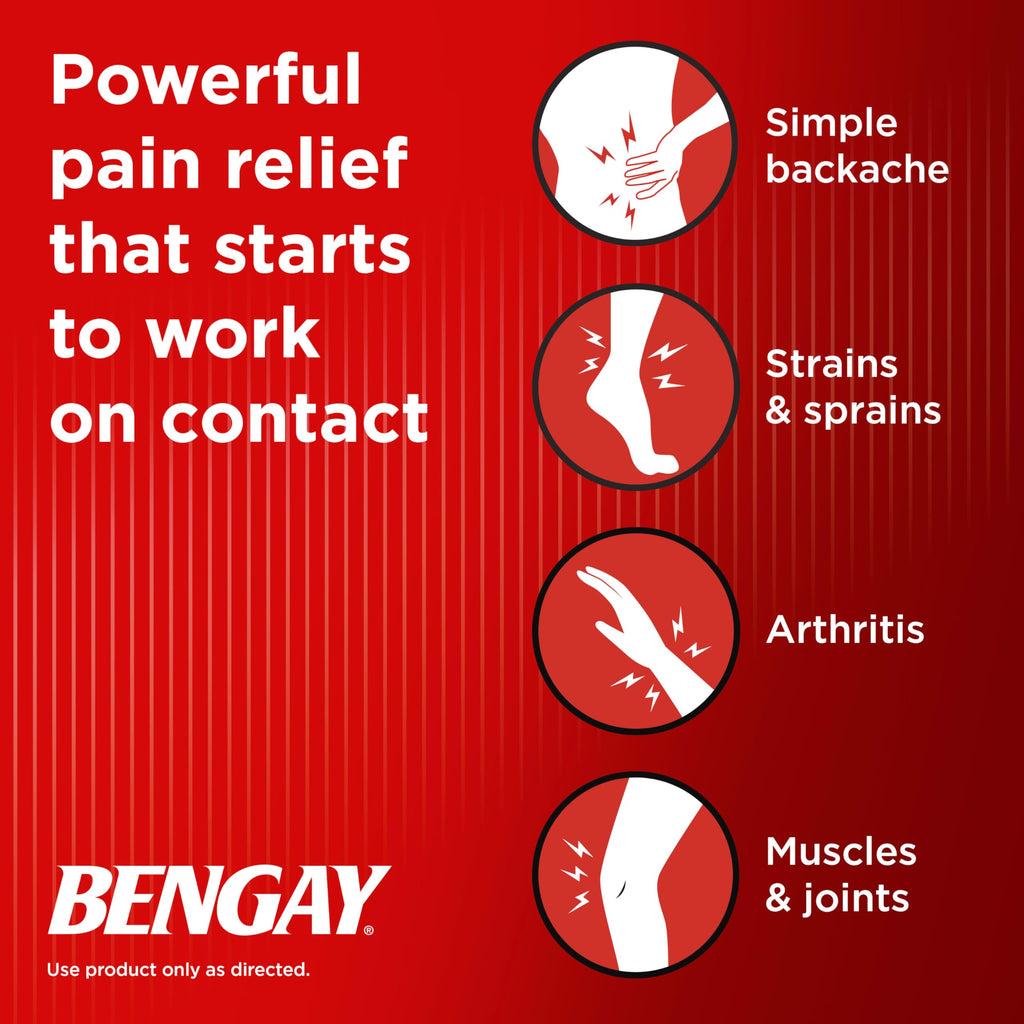 Bengay Ultra Strength Topical Pain Relief Cream, Non-Greasy Topical Analgesic for Minor Arthritis, Muscle, Joint and Back Pain, Camphor, Menthol and Methyl Salicylate, 4 OZ Bengay Au supplements