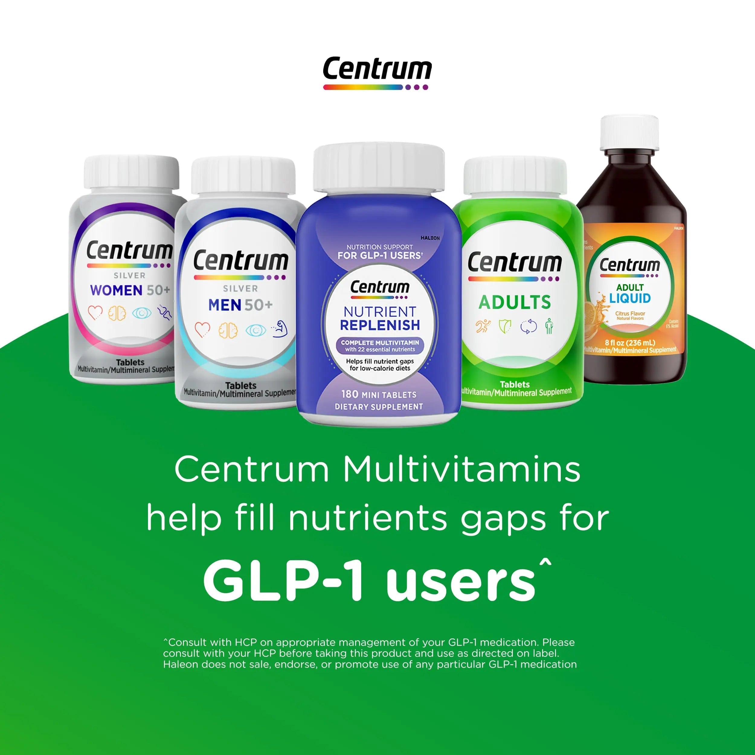Centrum Silver Women's Multivitamin for Women 50 Plus, Multivitamin/Multimineral Supplement with Vitamin D3, B Vitamins, Non-GMO Ingredients Centrum Au supplements