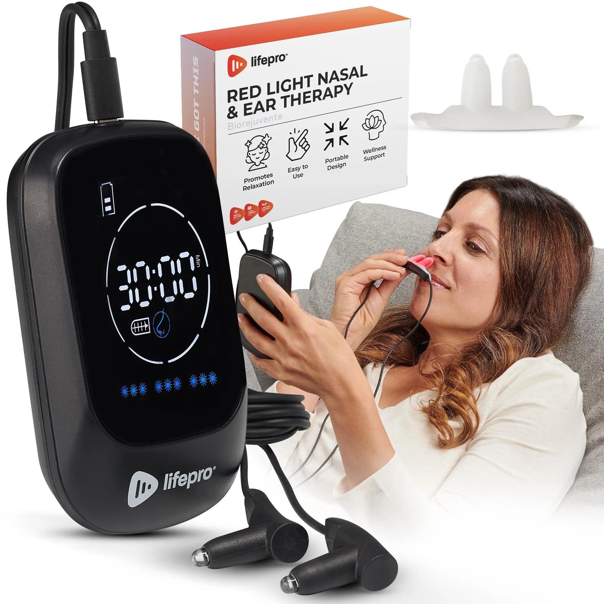 Lifepro Red Light Therapy Device for Nose & Ears - Portable Red and Near Infrared Light Therapy LifePro Au supplements