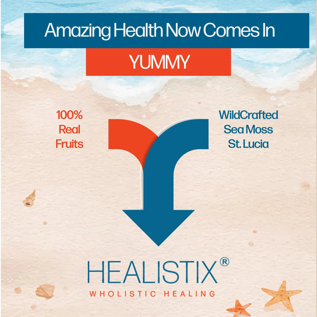 Healistix Irish Sea Moss Gel- St Lucia Wildcrafted Seamoss Gel, Packed with 92 Vitamins HX HEALISTIX Au supplements