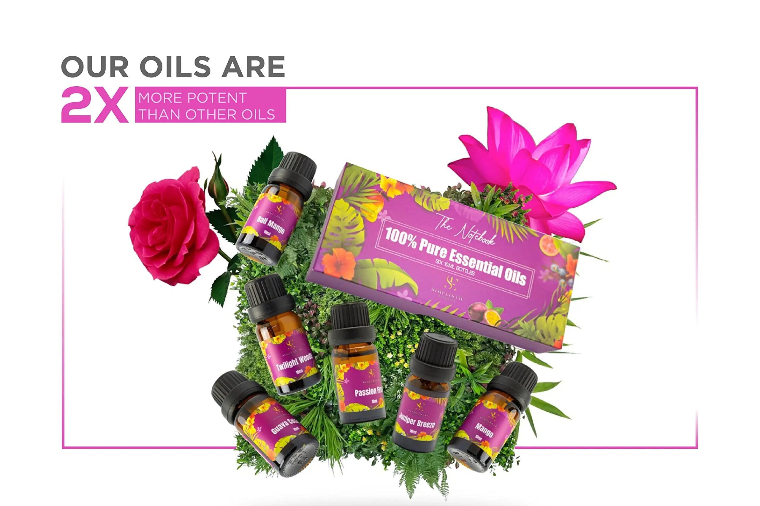 Simplistic Elegance Essential Oils Set - Top 6 Natural Aromatherapy Oils for Diffusers Humidifier Massage Simplistic Elegance Au supplements