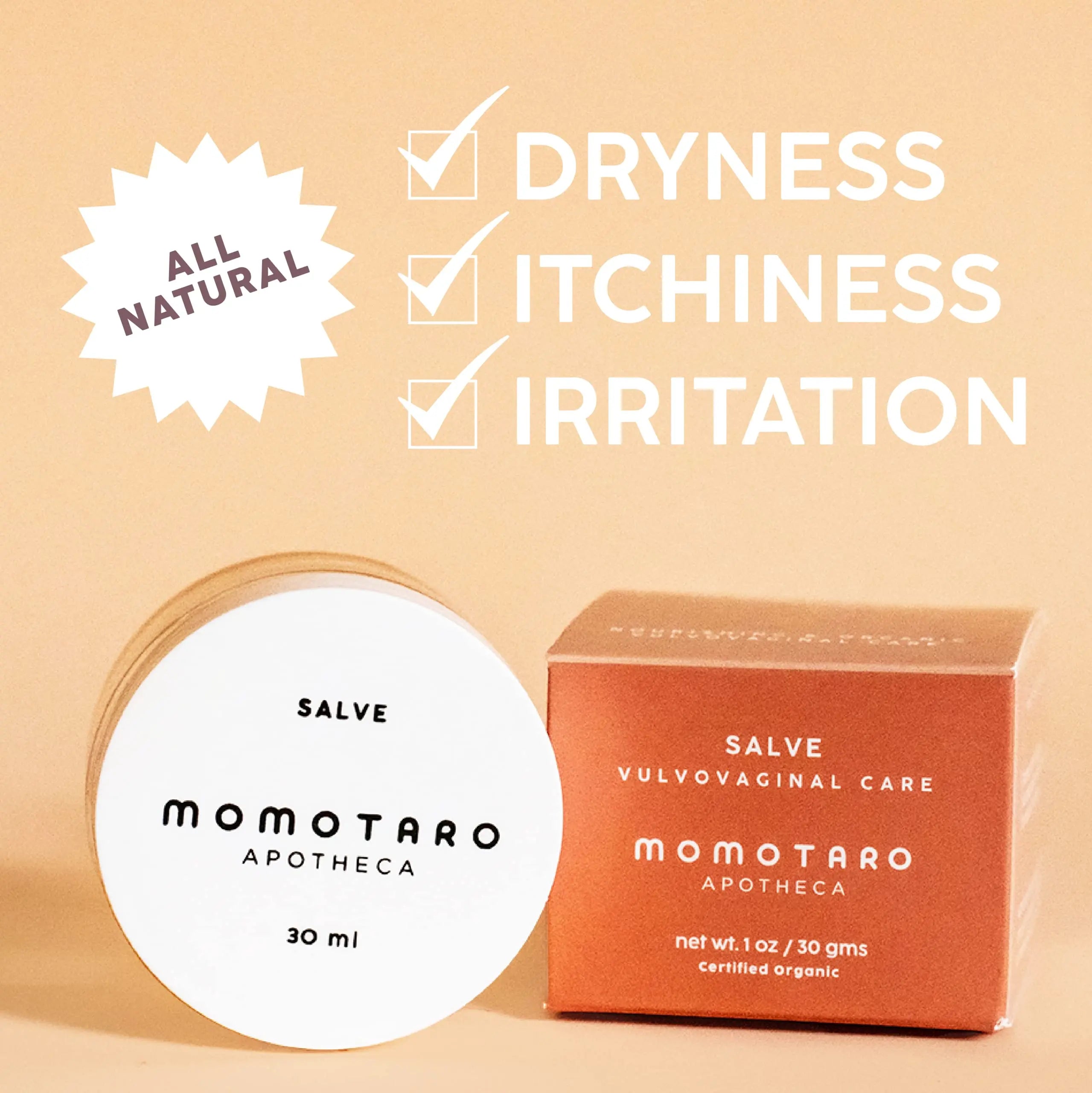 MOMOTARO APOTHECA Vaginal Moisturizer, Organic Vulva Salve - Intimate Soothing Balm MOMOTARO APOTHECA Au supplements