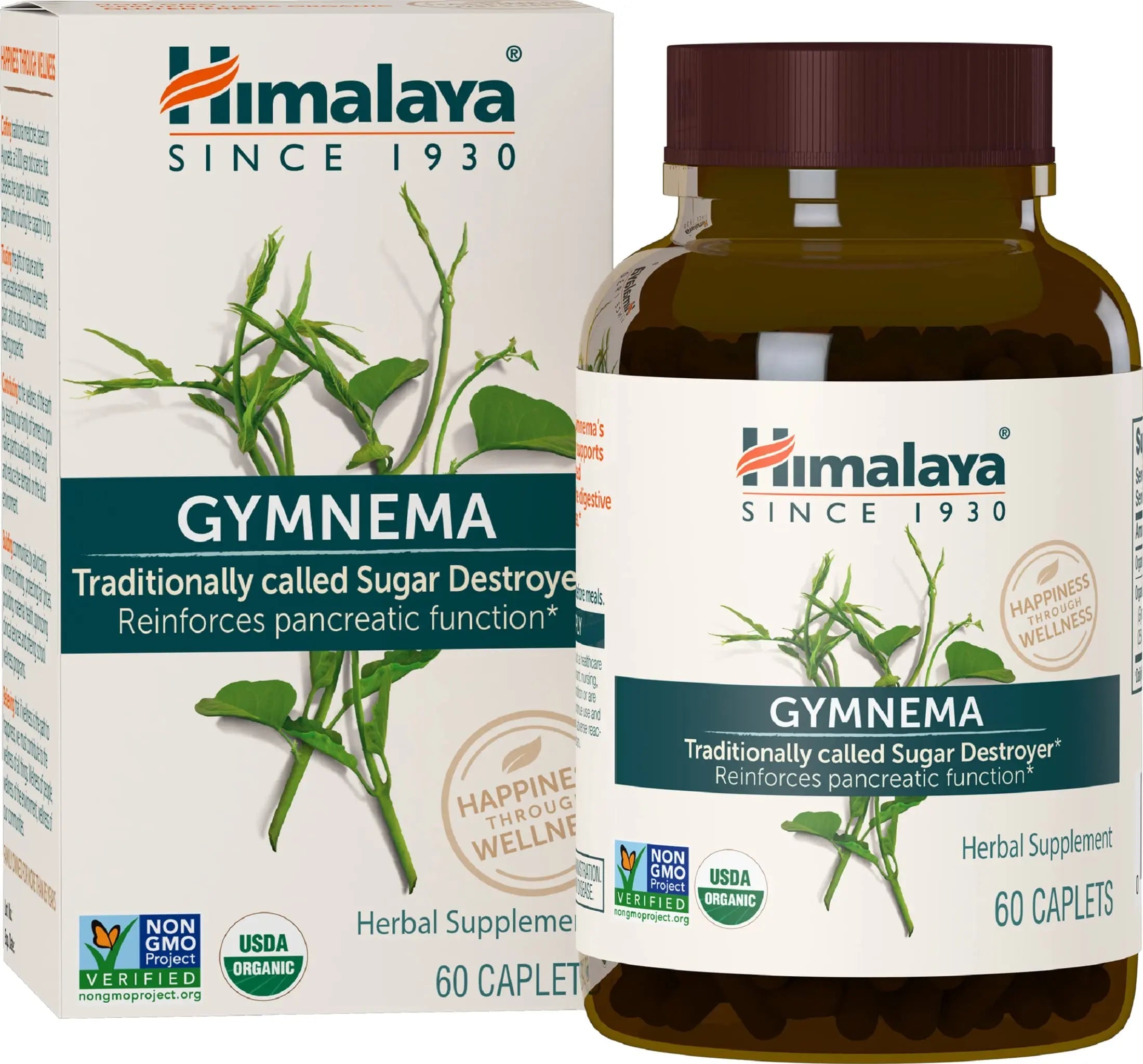 Himalaya Organic Gymnema Sylvestre for Glucose Metabolism, 700 mg Himalaya Au supplements