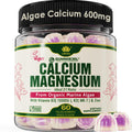 Plant Based Calcium Gummies 600mg with Vitamin D3 K2, Magnesium, Zinc for Bone Strength, Sugar Free Calcium Supplements for Women & Men (Certified Vegan)