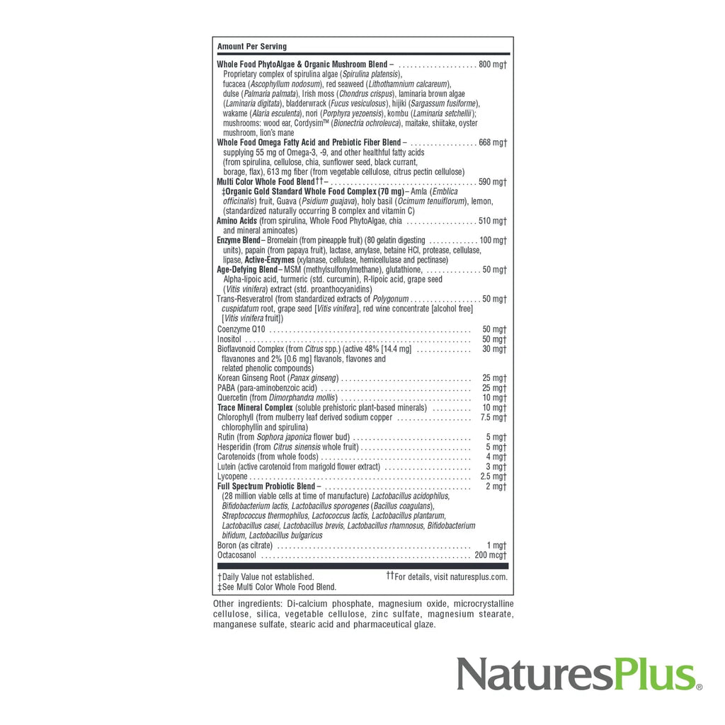 Natures Plus Source of Life Gold Multivitamin - 180 Tablets - Blood Support, Bone Support, Healthy Immune System NaturesPlus Au supplements