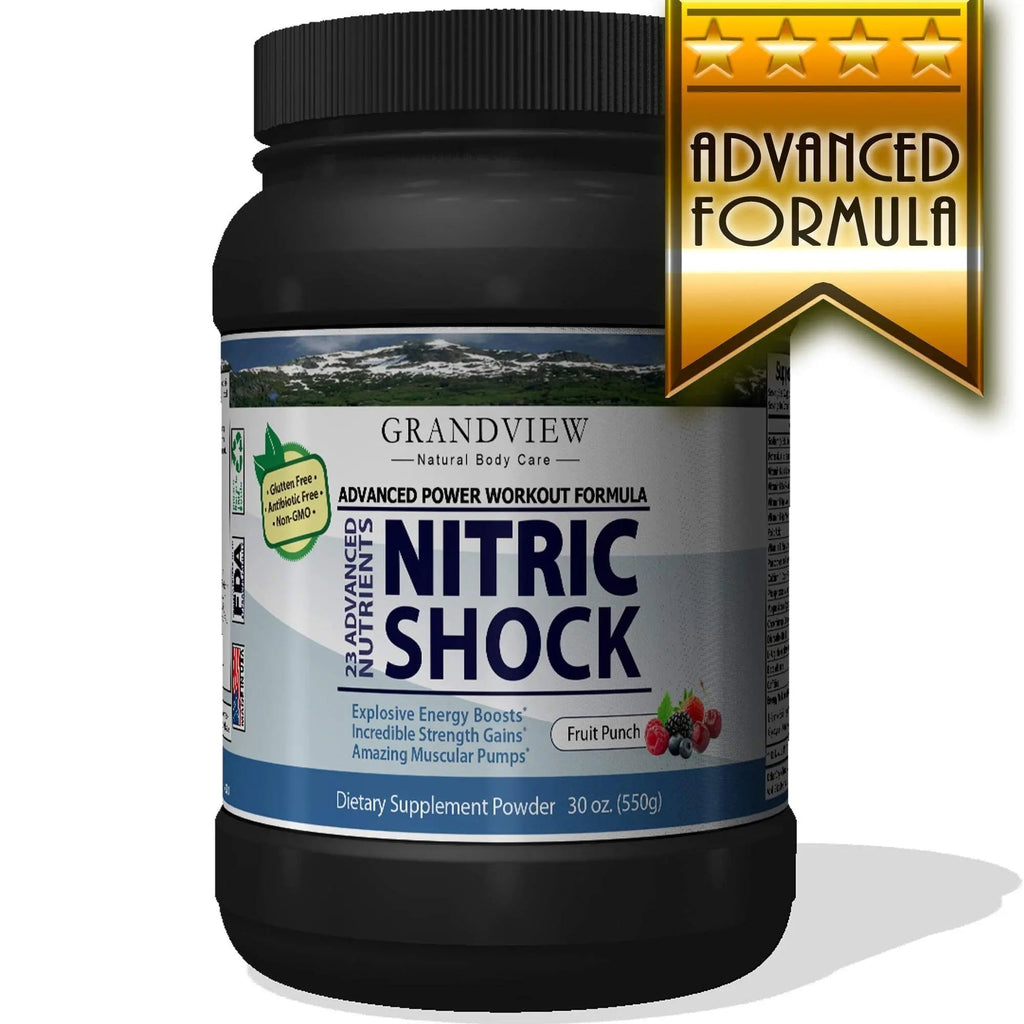 N Shock- Pre Workout Powder, x10 Strength, 44 Servings, (Fruit Punch) Boost Energy Grandview Natural Body Care Au supplements