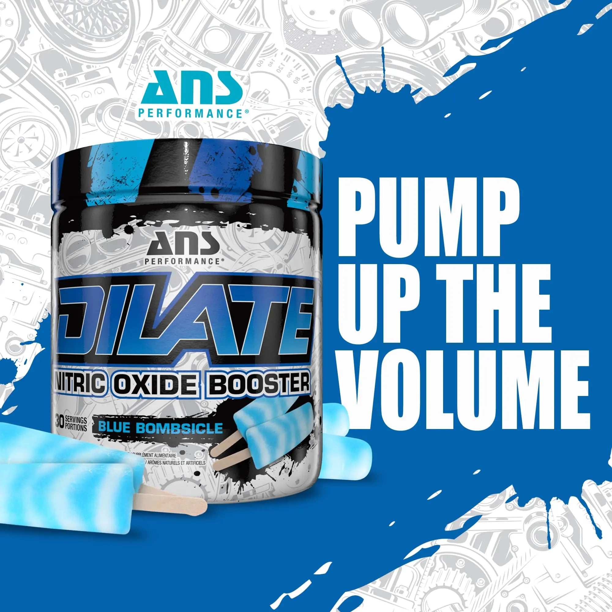 ANS Performance Dilate Pump PreWorkout Powder - Dietary Supplement - Maximizes ANS Performance Au supplements