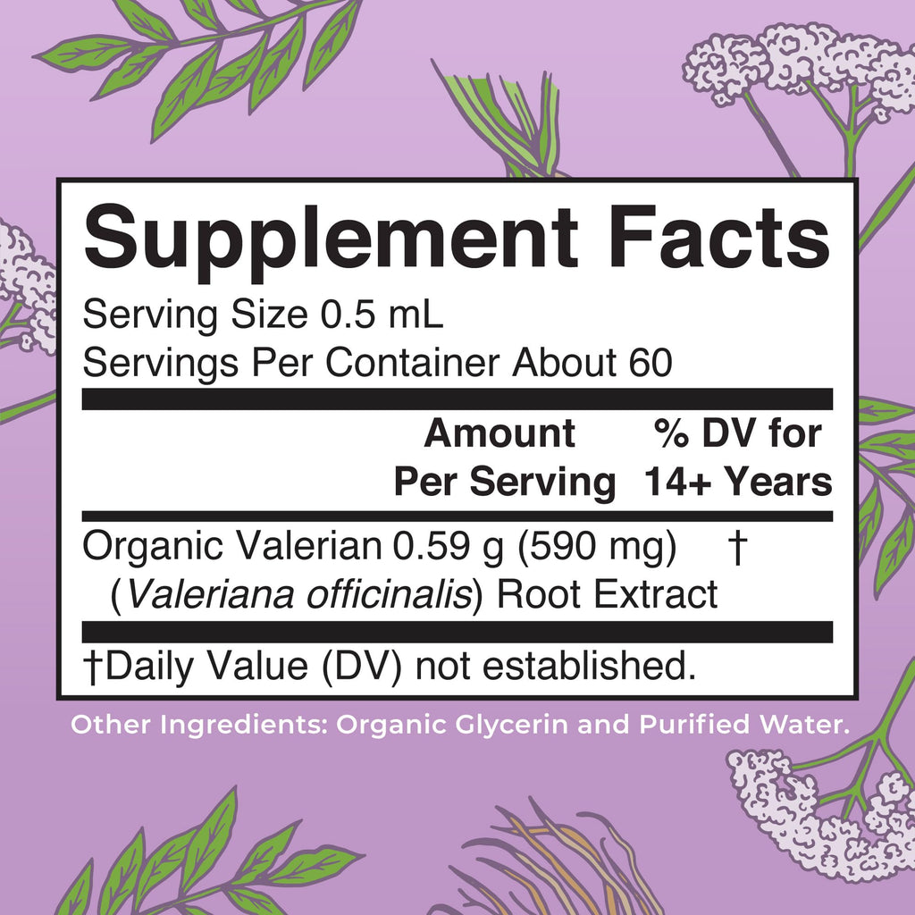 MARYRUTH'S Organics Valerian Root Liquid Drops | 2 Month Supply | Sugar Free | USDA Organic Valerian Root Drops | Support Sleep | Calm and Stress Relief