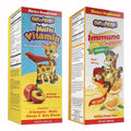 GirafKids Multivitamin Syrup + Liquid Vitamin C Bundle for Kids Ages 4+ | Omega-3, Beta Glucan, Folic Acid & Antioxidant Support | Peach & Orange Flavors PHARMADEL Au supplements