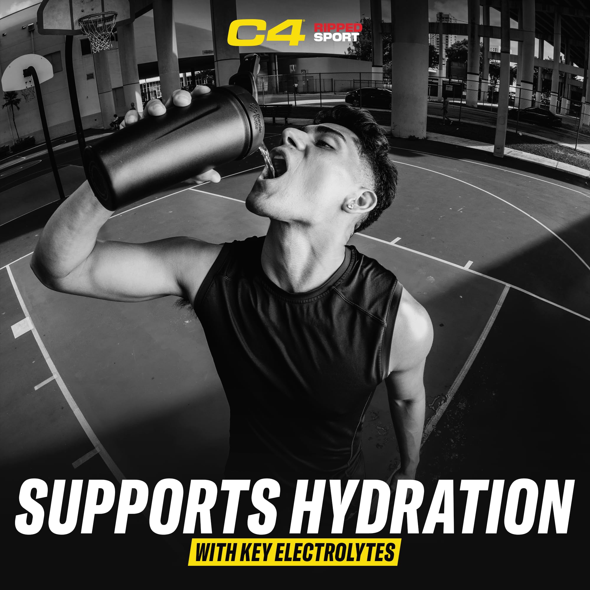 C4 Ripped Sport Pre Workout Powder Fruit Punch - NSF Certified for Sport + Zero Sugar Preworkout Energy Supplement for Men & Women - 135mg Caffeine