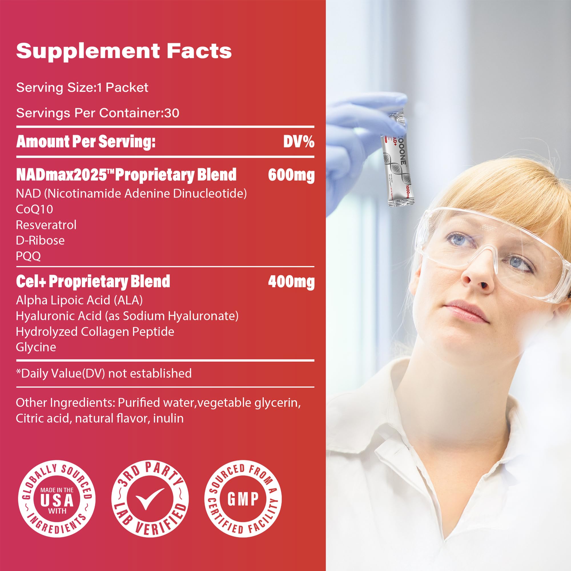 zooone- NAD+ Supplement 30pcs, Premium Nicotinamide Riboside & Resveratrol, DNA Repair & Healthy Aging， Advanced NAD Supplement for Men & Women, Boosts Cellular Energy. zooone Au supplements
